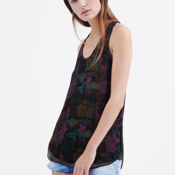 IRO Jetta Printed Racerback Tank - Picture 1 of 8